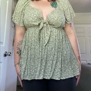 Boutique Green Blouse